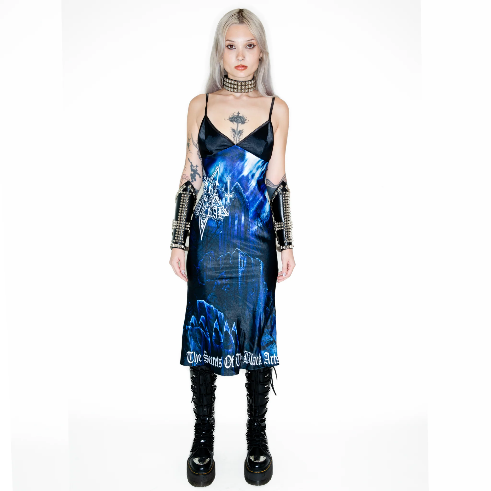 BLACK ARTS MIDI DRESS - Image 3