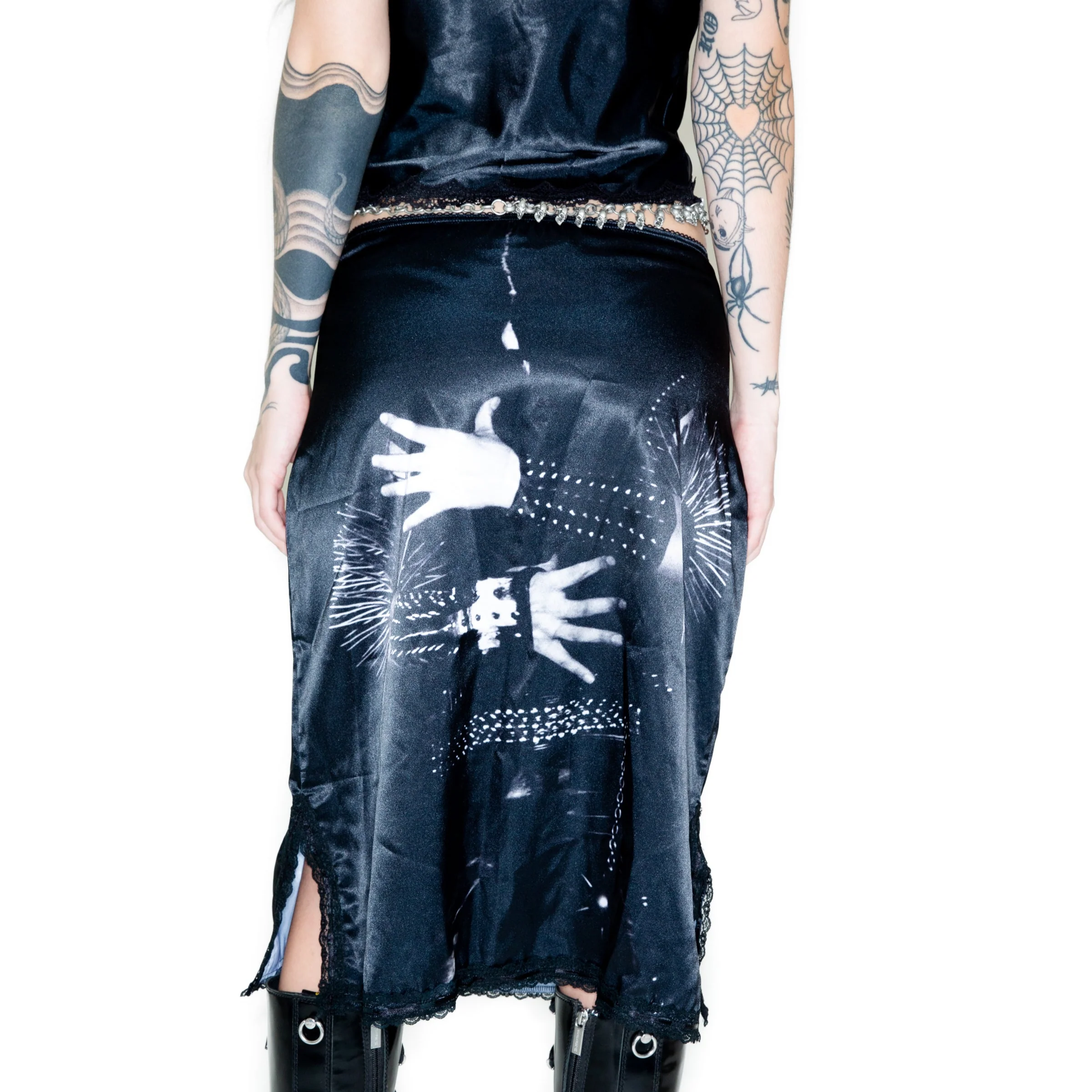 NIGHT FALL MIDI SKIRT SAMPLES - Image 4